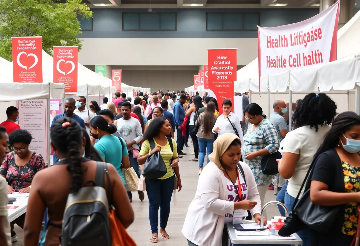 Community fair focused on raising awareness for sickle cell disease.