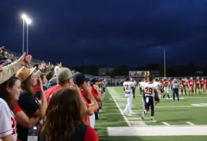 Exciting high school football game in Augusta
