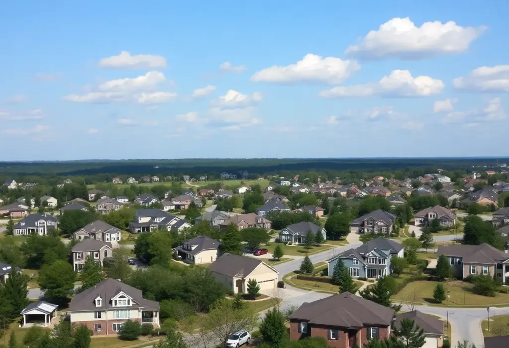 Scenic view of Augusta GA residential neighborhoods