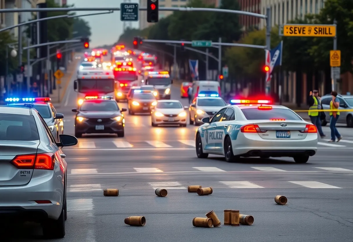 Scene of a shooting incident in Augusta with police activity