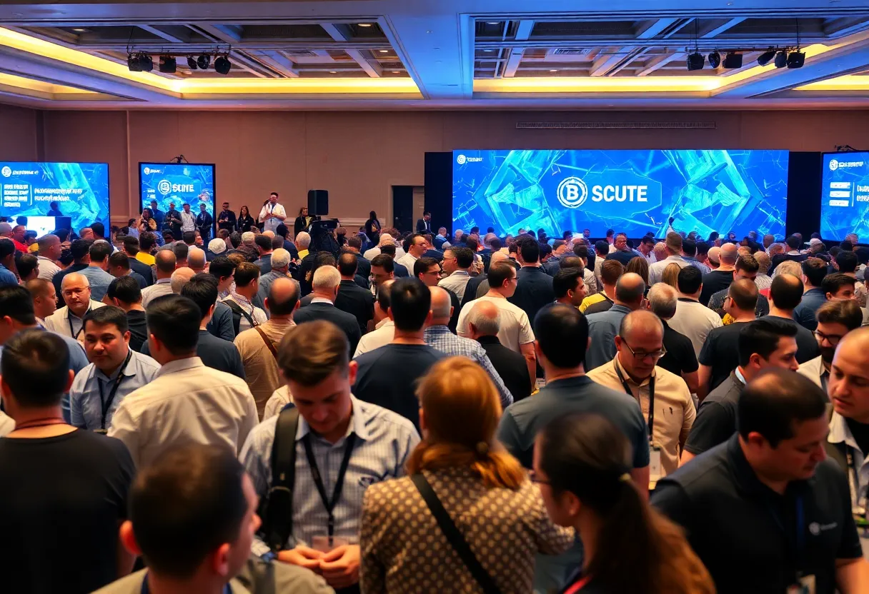 Crowd at DGFI 2025 conference with Bybit Georgia presence