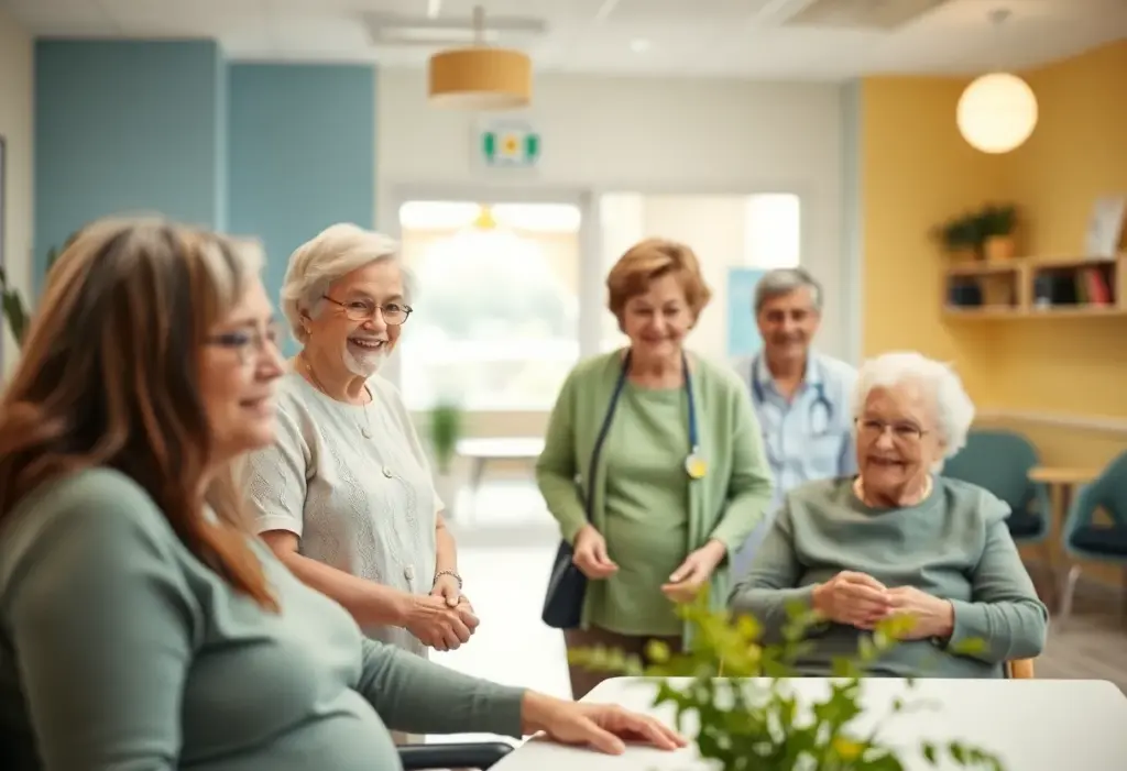 Seniors engaging in activities at CenterWell Senior Primary Care clinic