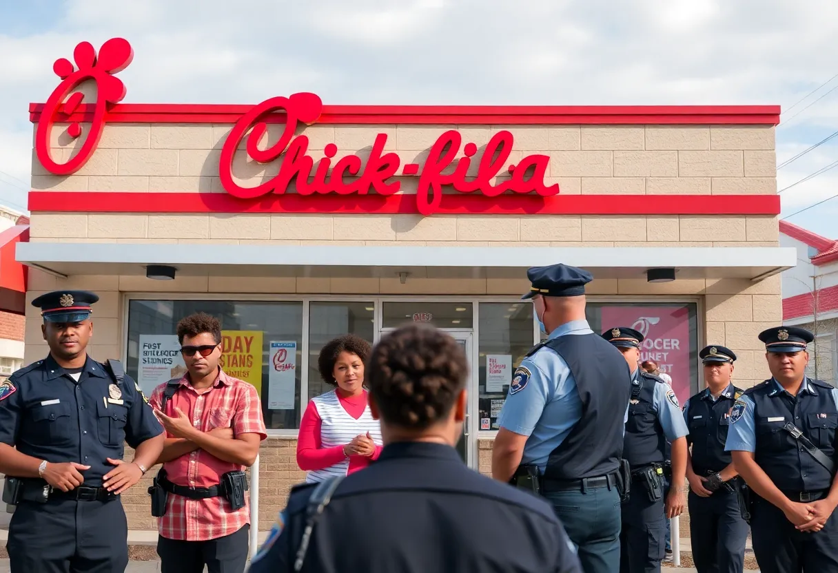 Chick-fil-A restaurant showcasing community diversity