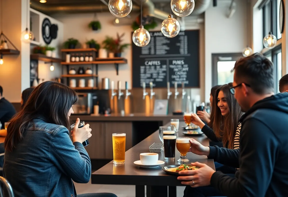 Interior of Emil's Coffee Shop and Taproom in Augusta