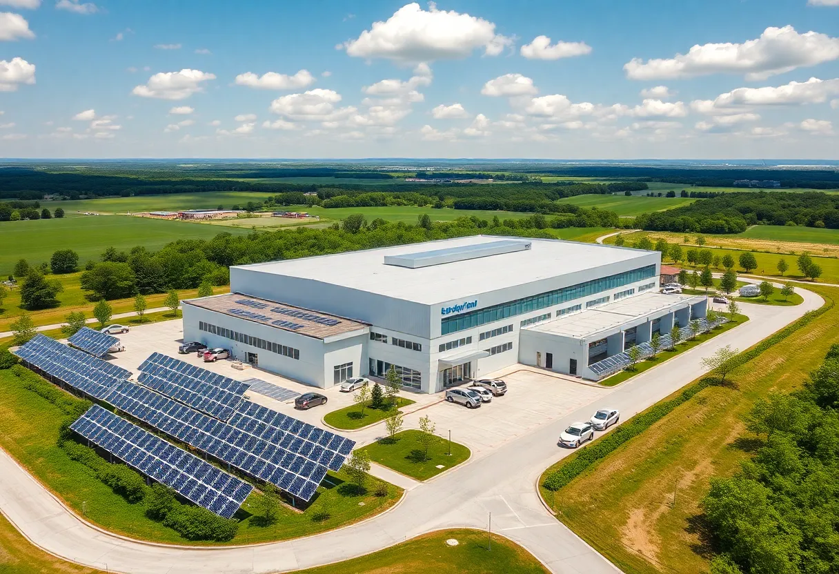 Rendering of Imola Automotive's electric vehicle manufacturing facility in Georgia