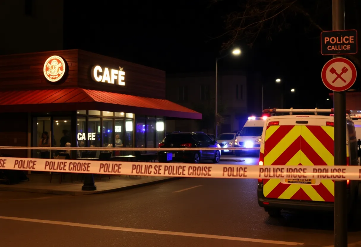 Police investigating shooting scene at Finish Line Cafe in Augusta