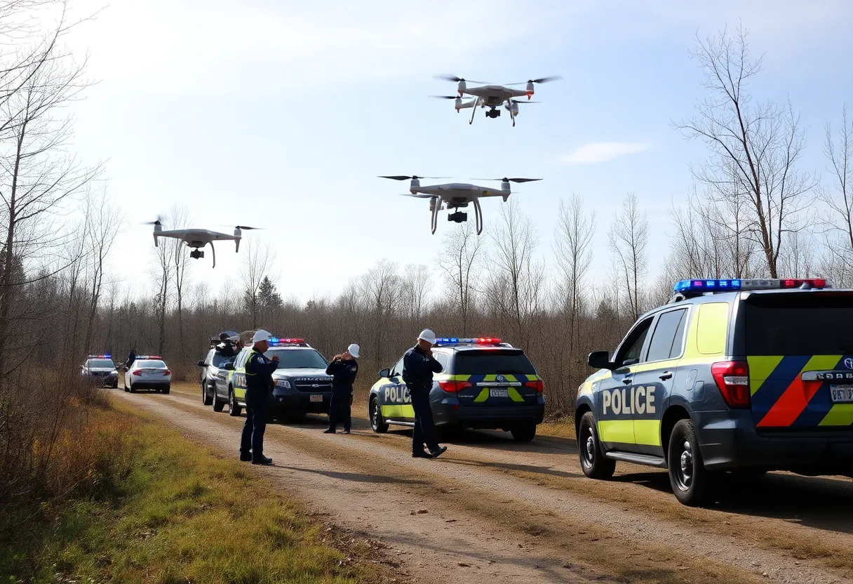 Search operation by law enforcement in Augusta