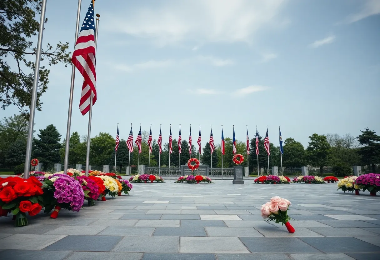 Memorial tribute to a distinguished military officer.