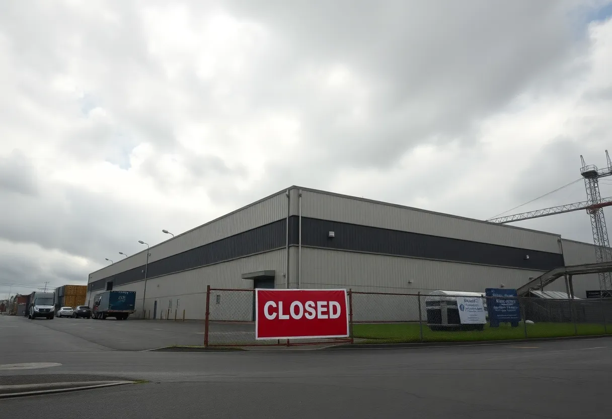 Closed Nichiha plant in Macon, Georgia