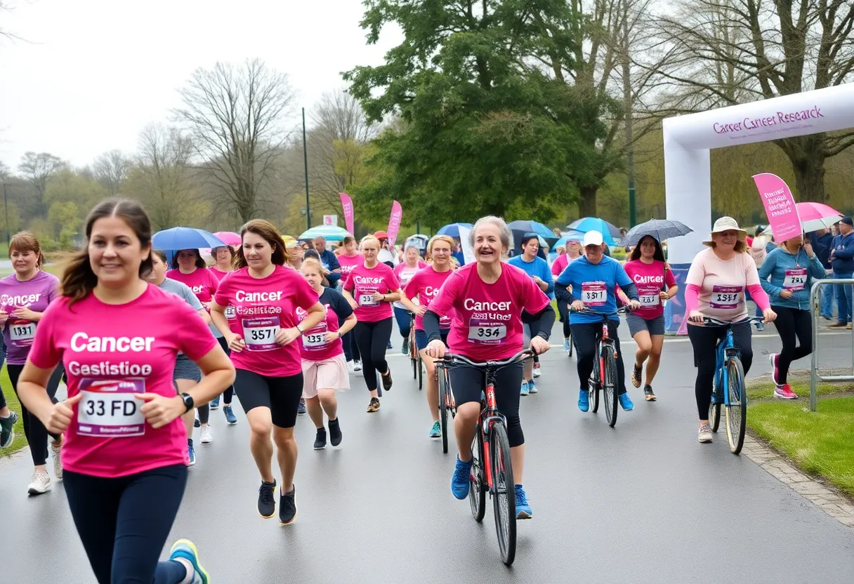Participants at Pace Day in Augusta, Georgia, supporting cancer research