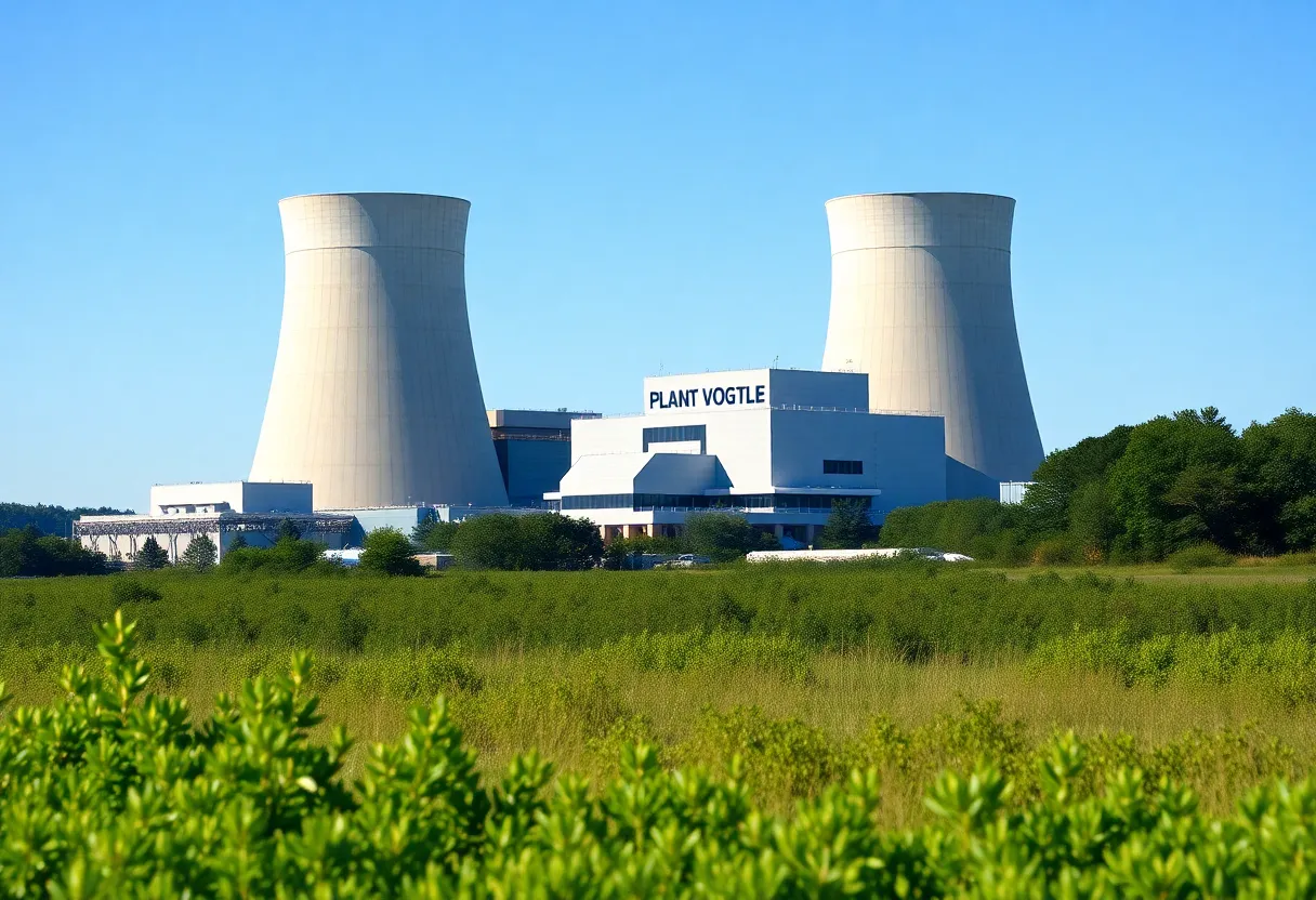 Plant Vogtle nuclear facility with new reactors
