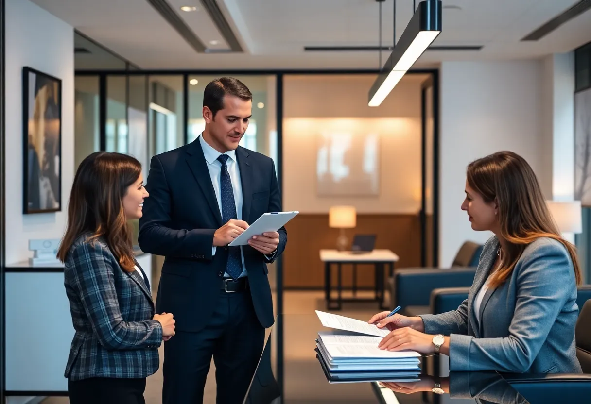 The interior of Pro-tect Insurance's office showcasing luxury and professionalism.