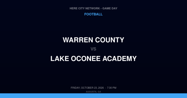 Warren County 36, Lake Oconee Academy 14