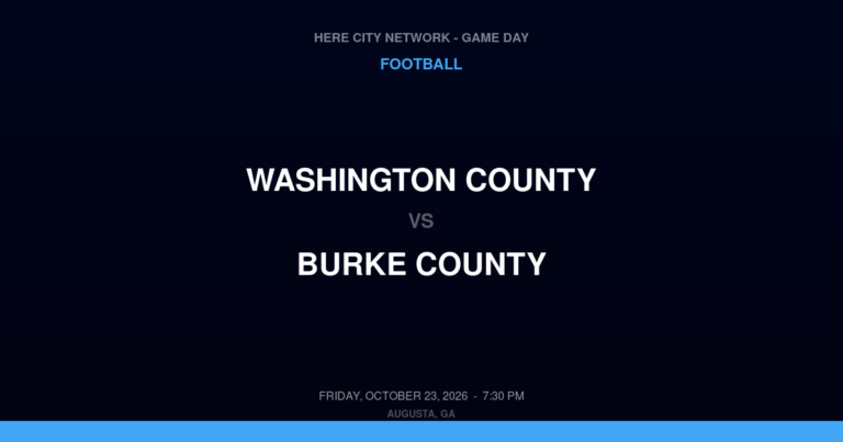 Washington County 6, Burke County 34